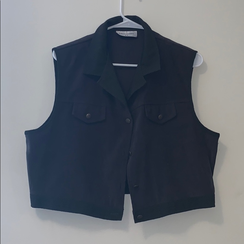 Forest green vest